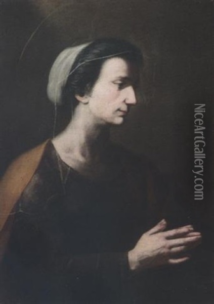 Santa Maria Egiziaca Oil Painting - Antonio De Bellis