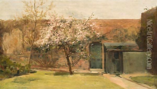 Blossoms, Chantemesle Oil Painting - Charles Edward Conder
