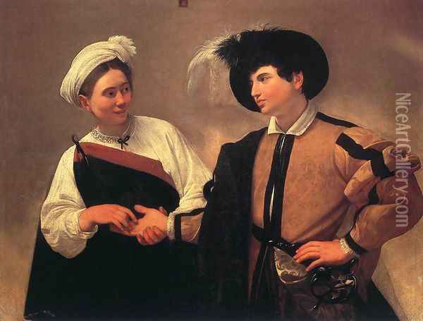 Fortune Teller (La buona ventura) Oil Painting - Caravaggio