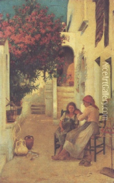 Capri Oil Painting - Helen Mable Trevor