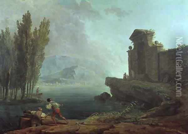 Landscape Oil Painting - Hubert Robert
