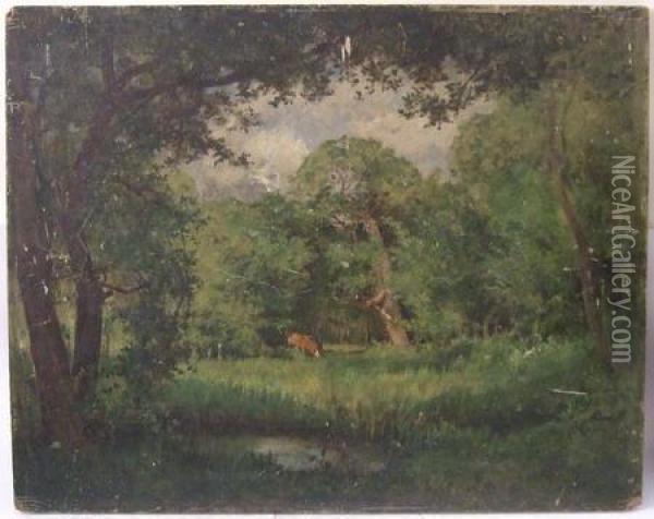 La Clairiere Oil Painting - Sir Alfred East