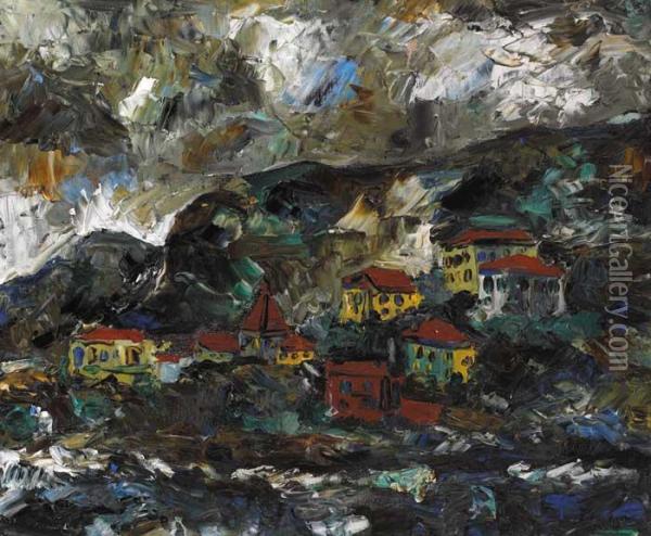 Cap D'ail Oil Painting - Kenneth Hall
