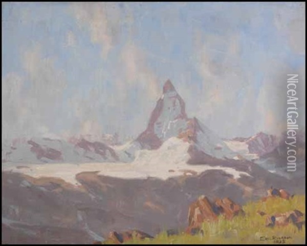The Matterhorn Oil Painting - Eric Riordon