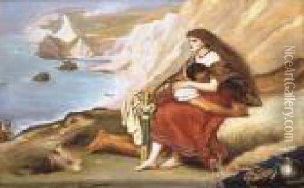 The Romans Leaving Britain Oil Painting - Sir John Everett Millais