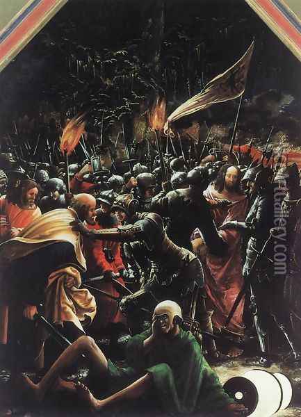 The Arrest of Christ 1509 Oil Painting - Albrecht Altdorfer