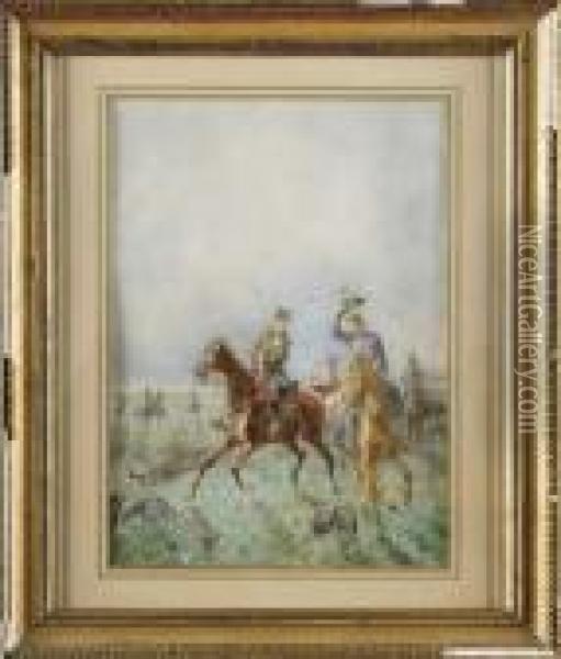 Le Marechal Ney Oil Painting - John Lewis Brown
