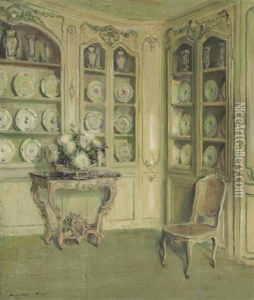 Porcelains, Chateau Du Breau Oil Painting - Walter Gay