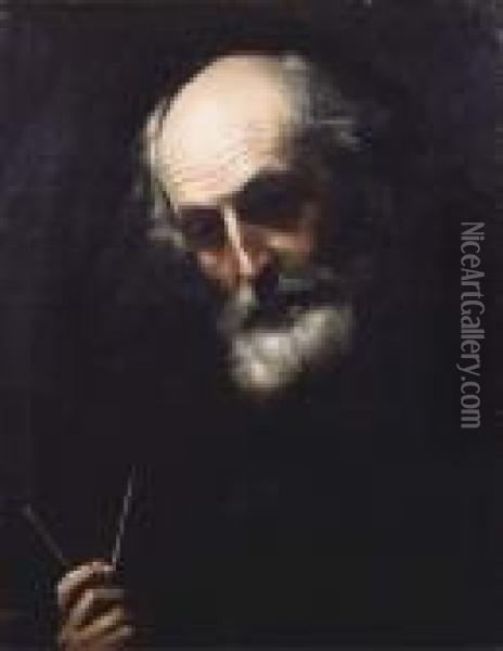 Filosofo Oil Painting - Jusepe de Ribera