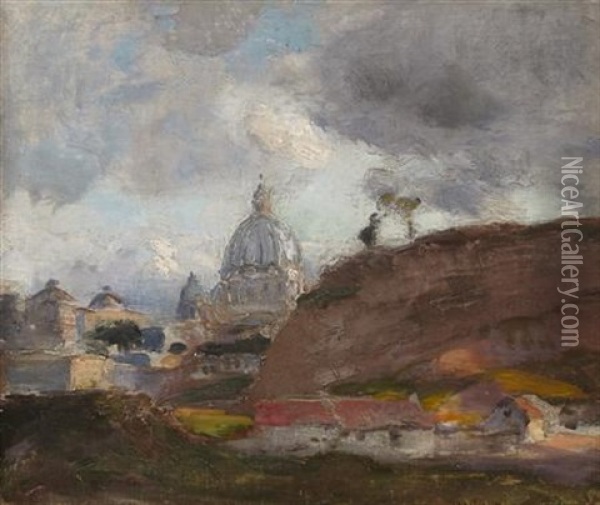 St. Peter's, Rome Oil Painting - Charles Hodge Mackie
