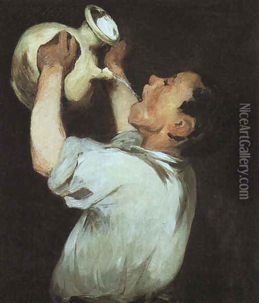 Boy with a Pitcher 1862 Oil Painting - Edouard Manet