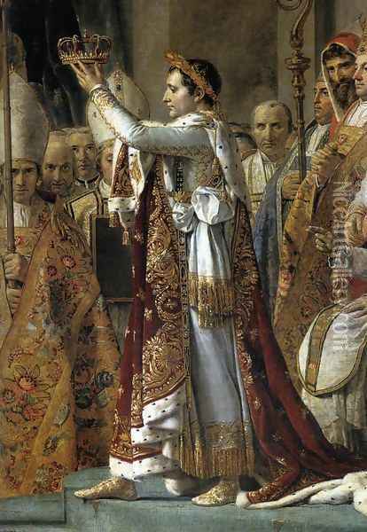 Consecration of the Emperor Napoleon I (detail 1) 1805-07 Oil Painting - Jacques Louis David