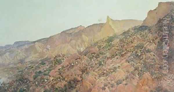 Anzac The Landing Oil Painting - George W. Lambert