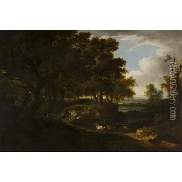 The Ford Oil Painting - Benjamin (of Bath) Barker