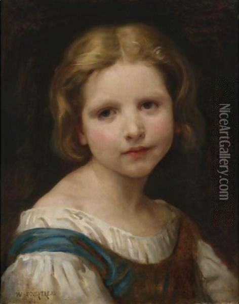 Portrait Of A Girl Oil Painting - William-Adolphe Bouguereau