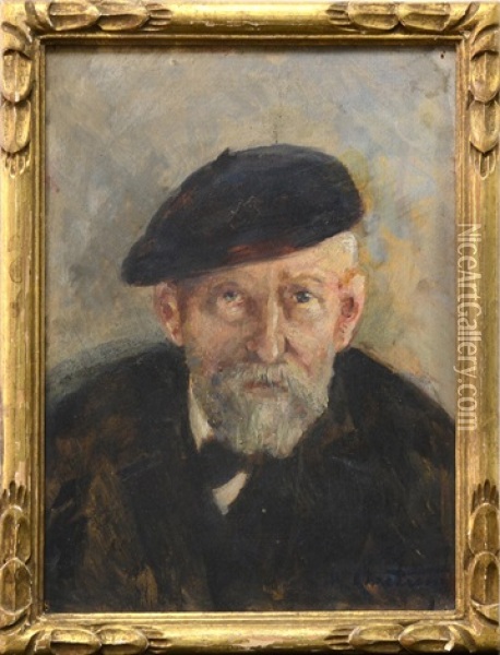 Self Portrait Of The Artist Oil Painting - Rene Louis Chretien