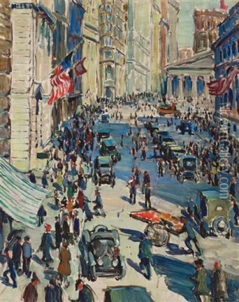 Frenzied Finance Oil Painting - Ruth A. (Temple) Anderson