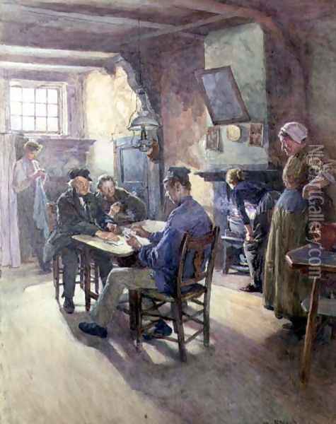 A Dutch Lodging House Oil Painting - William Rainey