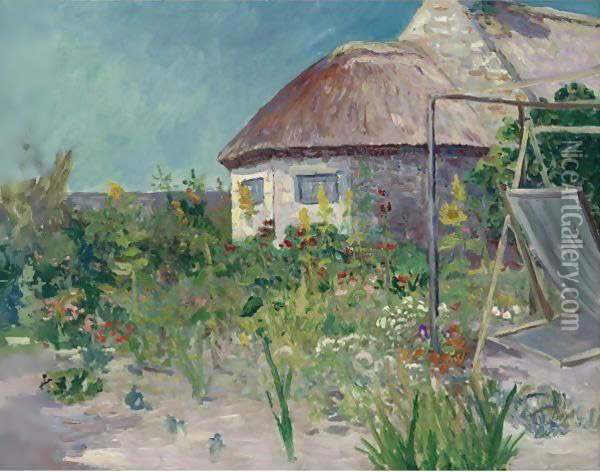 L'Atelier Et La Maison Du Peintre A Kervaudu, Presqu'Ile De Quiberon Oil Painting - Maxime Maufra