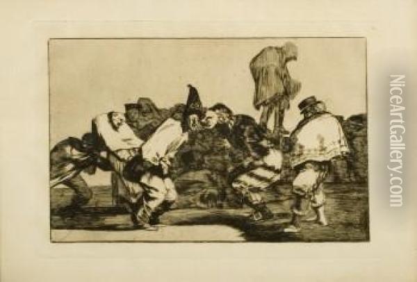 Disparate De Carnaval Oil Painting - Francisco De Goya y Lucientes
