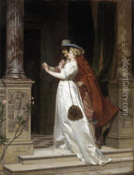 Portrait Of Marie, The Artist's Daughter Oil Painting - Narcisse-Virgile D Az De La Pena