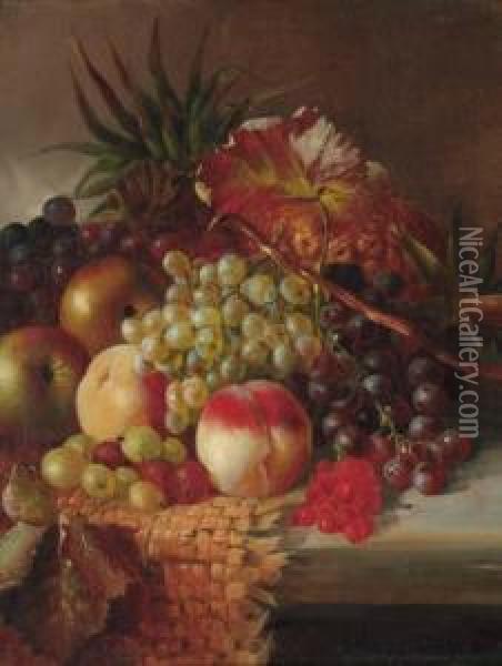 Grapes Oil Painting - Henry George Todd