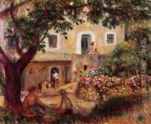 The Farm Oil Painting - Pierre Auguste Renoir