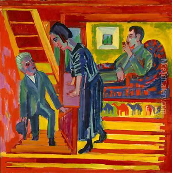The Visit Oil Painting - Ernst Ludwig Kirchner