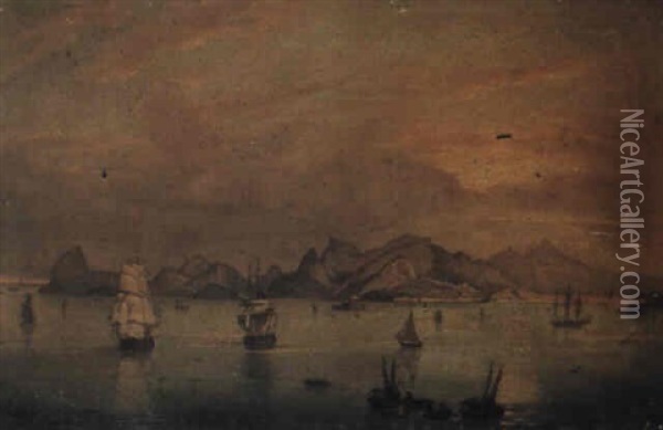 View Of Rio De Janeiro Taken From The Bay Oil Painting - Johann Moritz Rugendas