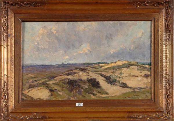 Dunes A Lommel Oil Painting - Henry Rul