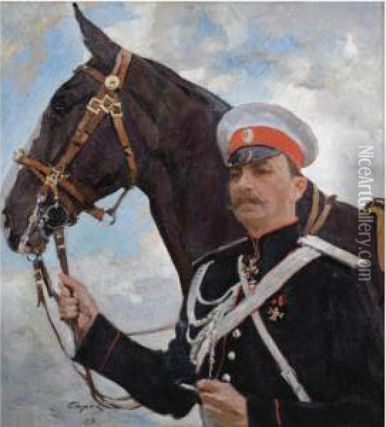 Portrait Of Prince Felix Felixovich Yusupov Oil Painting - Valentin Aleksandrovich Serov