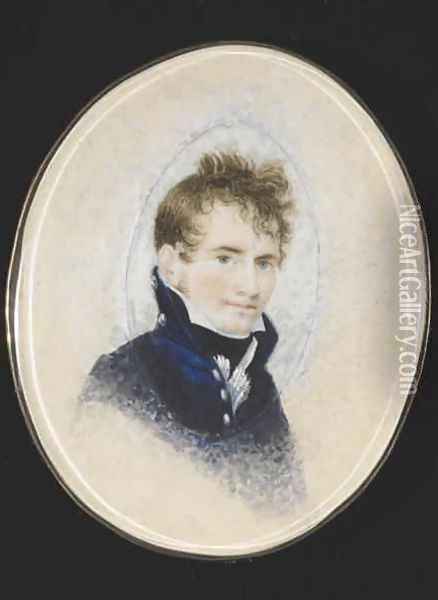 Portrait of Paul Peckham, c.1810-20 Oil Painting - Lewis Peckham
