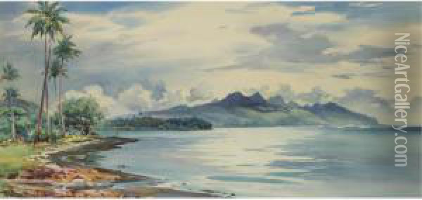 A Lonely Shore Oil Painting - William Alister Macdonald