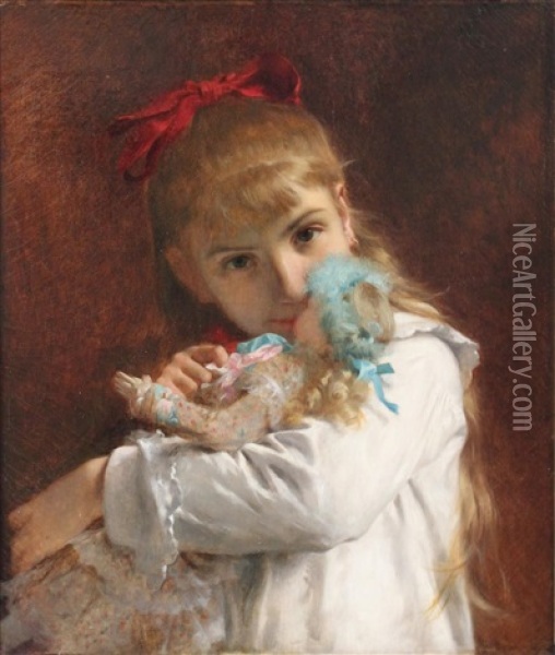 Little Girl Oil Painting - Pierre Auguste Cot