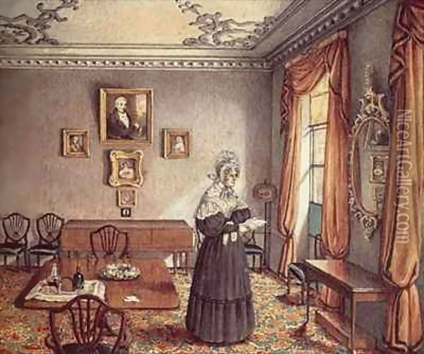Mrs Duffin's dining room at York Oil Painting - Mary Ellen Best