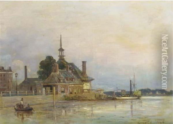 The Hoofdpoort, Rotterdam Oil Painting - Johan Barthold Jongkind
