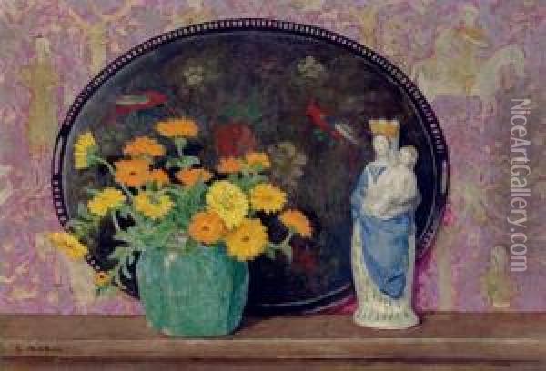 The Mantel Shelf Oil Painting - Gari Julius Melchers