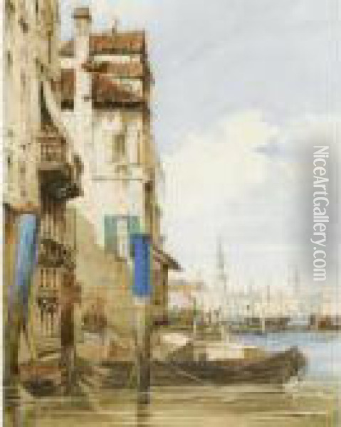 Venice Oil Painting - Thomas Shotter Boys