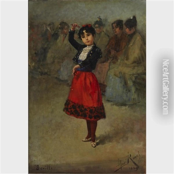 Spanish Dancer Oil Painting - Henri Rovel