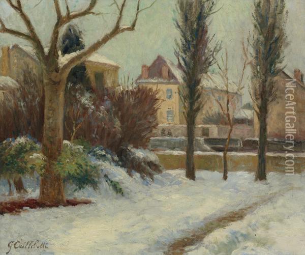 Paysage D'hiver Oil Painting - Gustave Caillebotte