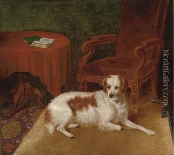 Master's Favourite Chair Oil Painting - Thomas W. King