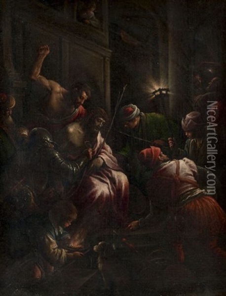 Le Couronnement D'epines Oil Painting - Francesco Bassano