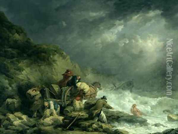 The Wreckers Oil Painting - George Morland