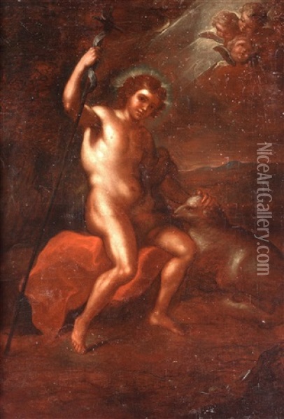 John The Baptist Oil Painting - Carlo Dolci