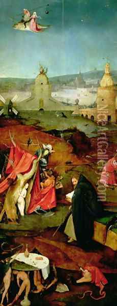 Temptation of St. Anthony (3) Oil Painting - Hieronymous Bosch