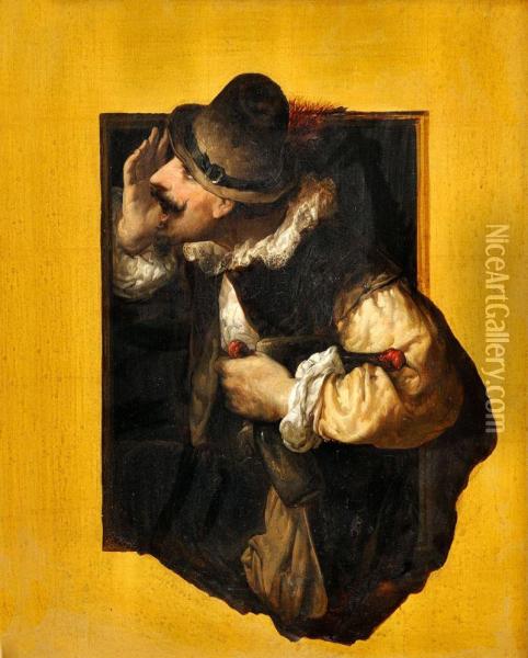Studia Barokovej Figuralnej Kompozicieii. Oil Painting - Peter Rudolf Karl Herbsthoffer