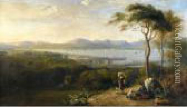 A View Of Oban Oil Painting - John Glover