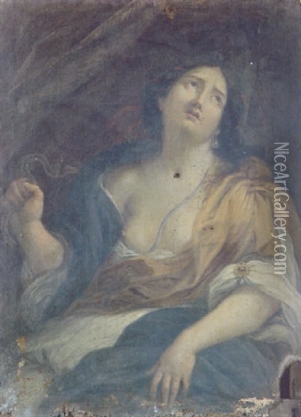 Cleopatra Oil Painting - Domenico Piola