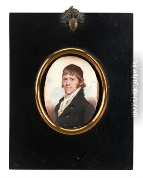 Portrait Of John Jordan, Jr. Oil Painting - Benjamin Trott