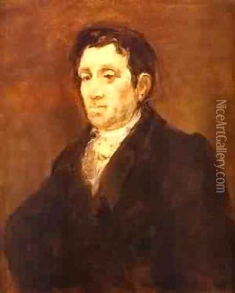Jose Pio De Molina 1827-1828 Oil Painting - Francisco De Goya y Lucientes